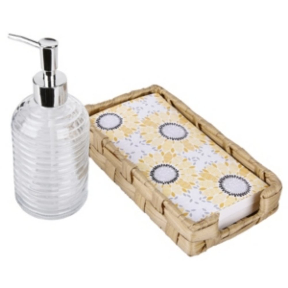 *HOME CLEARANCE*  Seventh Studio Sunflower 3-Piece Guest Bath Napkin Set
